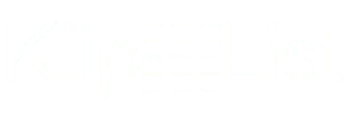 White KiipList logo